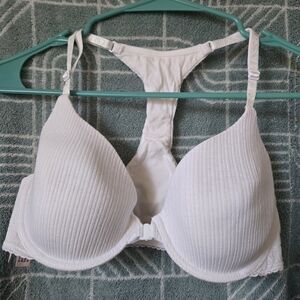 Victoria's Secret White Ribbed Bra
